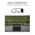 SUBBLIM Teclado Bluetooth Smart Backlit BT Keyboard Touchpad Grey