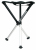 Walkstool COMFORT 55XL chaise de camping Tabouret de camping 3 pieds Noir
