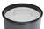 Durable Round Metal Waste Bin with Integrated Sand Ashtray | 17L | Black