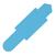 ELBA Stecksignal aus PVC, zum Einstecken in Schlitzstanzungen von Pendelregistraturen und Einstellmappen, hellblau