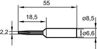 Grot lutowniczy, dłutowy, 0832EDLF 2,2mm SB Ersa