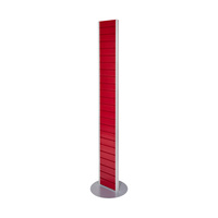 FlexiSlot® nútos torony „Slim” | piros, hasonló mint RAL 3004 1.830 mm acél ezüst, hasonló mint RAL 9006 400 mm nem