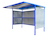 Traditional Cycle Shelter With Perforated Sides - 1900mm x 3060mm - Black