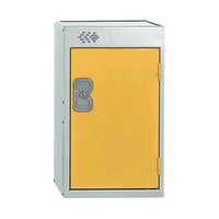 One Compartment Quarto Locker D300mm Yellow Door MC00078