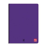 PLEIN CIEL Cahier piqûre 21x29,7cm 96 pages grands carreaux Seyès 90g. Couverture polypro Violet