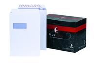 Plus Fabric Pocket Envelope C4 Peel and Seal Window Easy Open Power-Ta(Pack 250)
