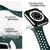 NALIA Traforato Silicone Cinturino Smart Watch compatible con Apple Watch Bracciale SE Series 8/7/6/5/4/3/2/1, 38mm 40mm 41mm, per iWatch Orologio Donna e Uomo Verde Scuro