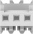 Buchsengehäuse, 3-polig, RM 2.54 mm, abgewinkelt, weiß, 3-644563-3
