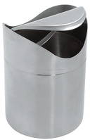 Tischabfallbehälter Bordun; 12x16.5 cm (ØxH); silber; rund