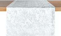 Tischläufer Marmor; 40x130 cm (BxL); weiß; rechteckig; 2 Stk/Pck