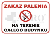 Zakaz palenia na terenie całego budynku
