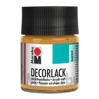 Decorlack Acryl, 50ml, metallic gold MARABU 11300 005 784