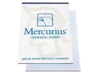 Mercurius A3 Millimeterpapier, 80 g/m², Blauw (blok 50 vel)