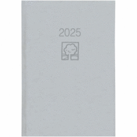 Buchkalender 876 14,5x21cm 1 Tag/1 Seite grau 2025