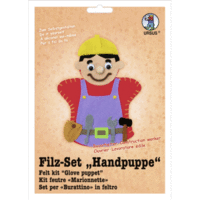 Filz-Set Handpuppe Bauarbeiter