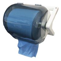 Jantex Plastic Blue Roll Dispenser Mounted Paper Holder Commercial Heavy Duty