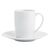 Royal Porcelain Classic Espresso Cup Saucer in White Made of Porcelain 120mm