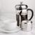 Olympia Cafetiere Coffee Maker in Clear Made of Glass and Chrome 6 Cup 800 ml