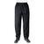 Whites Unisex Vegas Chef Trousers in Black - Polycotton - Elasticated - L
