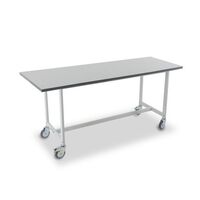 Heavy duty mailroom benches - Mobile bench, H x D - 900 x 1500mm