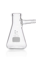 100ml Beuta filtrante DURAN® con raccordo per tubo di vetro forma Erlenmeyer