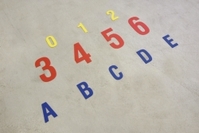 Marcas para el suelo DuraStripe® Xtreme Números Color Azul claro
