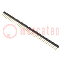Pin header; pin strips; male; PIN: 40; vertical; 2mm; SMT; 1x40