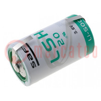 Battery: lithium; 3.6V; D; 13000mAh; Ø33.5x61.5mm; soldering lugs