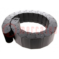 Cable chain; 158; Bend.rad: 125mm; L: 1012mm; Int.height: 40mm