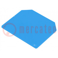 End/partition plate; blue; max.125°C; WDU