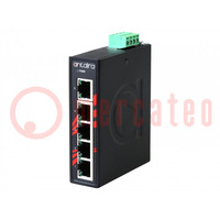 Switch Ethernet; unmanaged; Number of ports: 5; 12÷48VDC; RJ45