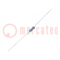 Resistor: thin film; THT; 100Ω; 600mW; ±1%; Leads dim: Ø0.6x28mm