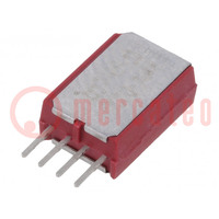 Relay: reed switch; SPST-NO; Ucoil: 5VDC; 0.5A; max.200VDC; 3W; THT