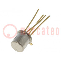 Transistor: N-MOSFET; unipolair; RF; 25V; 50mA; 360mW; TO72; THT
