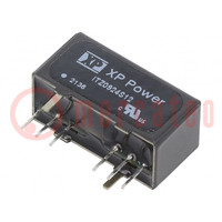 Converter: DC/DC; 9W; Uin: 9÷36V; Uout: 12VDC; Iout: 750mA; SIP8; THT