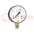 Manometer; -1bar÷600mbar; Class: 1.6; 160mm; Temp: -40÷60°C; IP54
