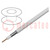 Wire: coaxial; YWDXpek; solid; Cu; PVC; white; 7mm; CPR: Fca