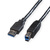 ROLINE USB 3.2 Gen 1 Kabel, Typ A-B, schwarz, 3 m
