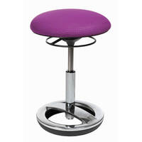 Topstar Bürohocker Sitness Bob, Bezug: Stoffbezug, Fuß: Aluminium poliert Version: 03 - Farbe: violett