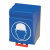 GEBRA Aufbewahrungsbox SecuBox 2 Maxi, blau, nicht abschließbar, Größe 23,6 cm x 31,5 cm x 20,0 cm