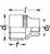 Hazet Steckschlüsseleinsatz, Sechskant, Vierkant hohl 12,5 mm (1/2"), Außen-Sechskant-Tractionsprofil, 15 mm, Art.Nr. 900LG-15