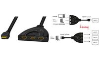 LogiLink 4K HDMI Splitter/Switch, bidirekt, Pigtail, schwarz (11117342)