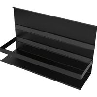 Produktbild zu Linero MosaiQ Portaoggetti universale con staffa 200 mm acciaio nero