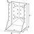 Skizze zu GH Scarpa d’ancoraggio Kombi 04 ali interne 140x180 - acciaio zincato a caldo