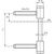 Skizze zu SIMONSWERK Türband- Flügelteil Variant V 0026 WF, ø 15 mm, Stahl vernickelt