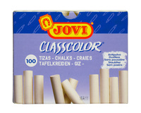 Tafelkreide Jovi Classcolor, weiß, 100 Stück in Staubschutzbox