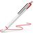 Kugelschreiber Slider Xite, Druckmechanik, XB, rot, Farbe des Schaftes: weiß-rot