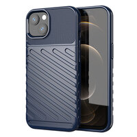 1_Thunder Case Flexibel Robuste Panzer Handyhülle TPU Schutzhülle für iPhone 13 mini blau