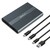 Obudowa | kieszeń na dysk M.2 SSD | SATA | NVMe | USB-C | DUAL 2 x 2TB