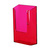Prospekthalter / Wand-Prospektfach / Prospekthänger „Color“ | neon rood Lang DIN 34 mm